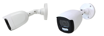 TVI/AHD/CVI 屋外200万画素防犯カメラ(AI-B100CV)の壁面設置イメージ