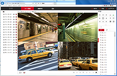 HD-SDI/EX-SDI/IPカメラ対応 DVR【AP-BM08HD】はInternet Explorerからの遠隔監視に対応しています。