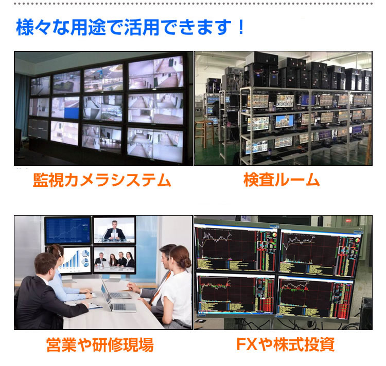 HDMI 4CH画面分割器(AP-Q204MI)様々な用途で