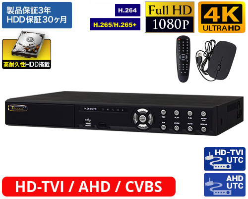 HD-TVI AHD 16CH DVR