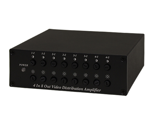 CVBS 4入力8分配器
